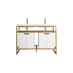 Base with Sink Top Radiant Gold Metal Tones Vanities