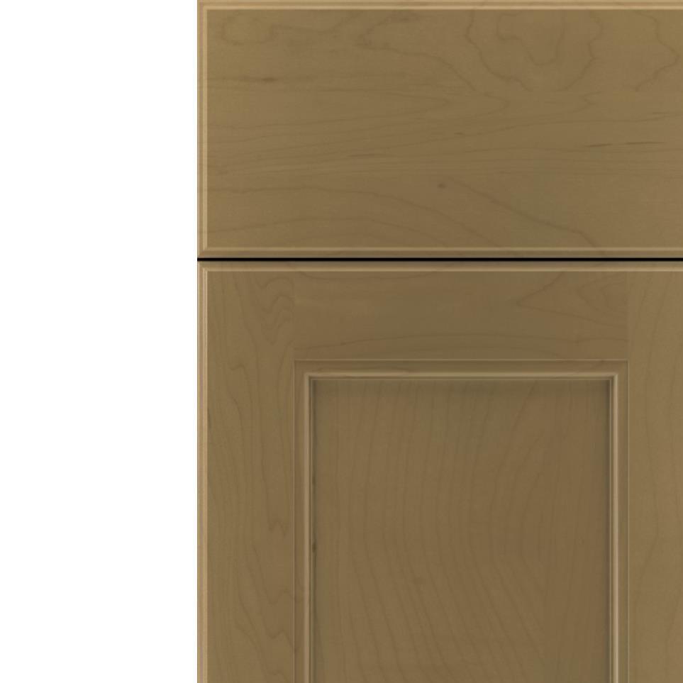 Square Frappe Medium Finish Square Cabinets