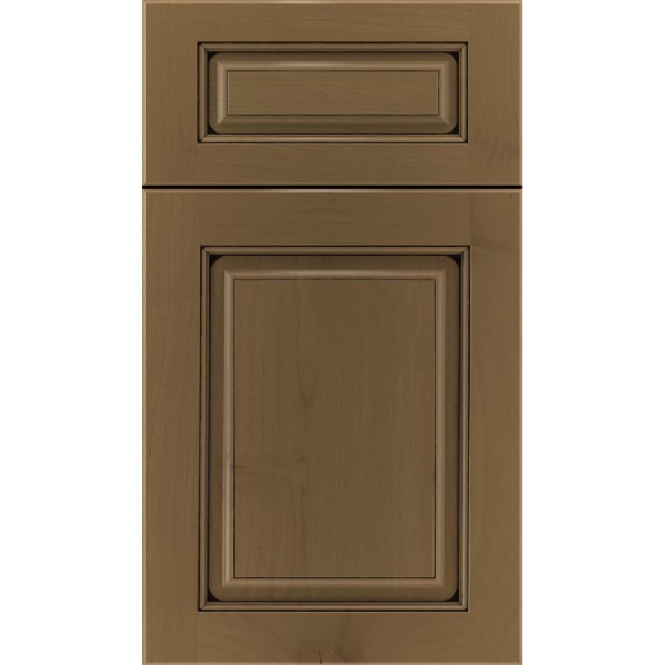 Square Frappe Black Glaze Glaze - Stain Square Cabinets