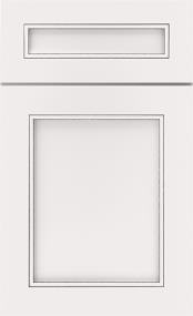 5 Piece White With Grey Stone Detail Glaze - Paint Cabinets