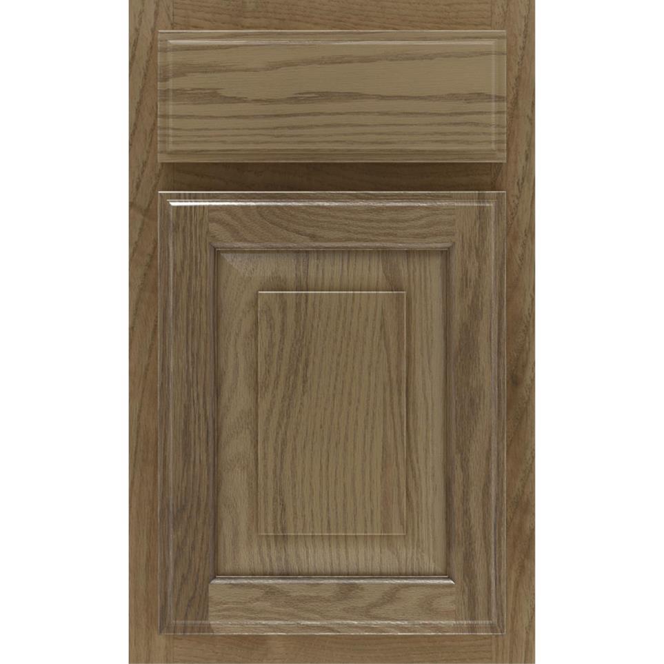 Square Buckskin Medium Finish Square Cabinets