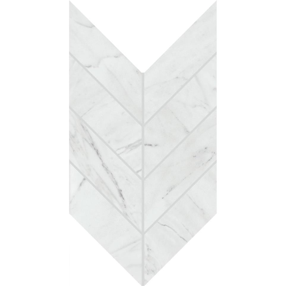 Mosaic Diamond Carrara Polished White Tile