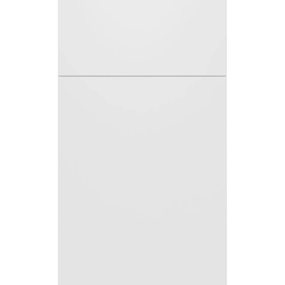 Slab Bianco Matte Paint - White Slab Cabinets