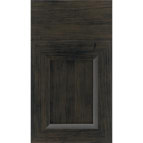 Square Weathered Slate Dark Finish Square Cabinets