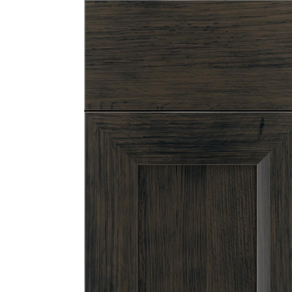 Square Weathered Slate Dark Finish Square Cabinets