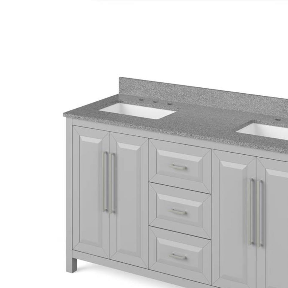 Base with Sink Top Grey Grey / Black Vanities