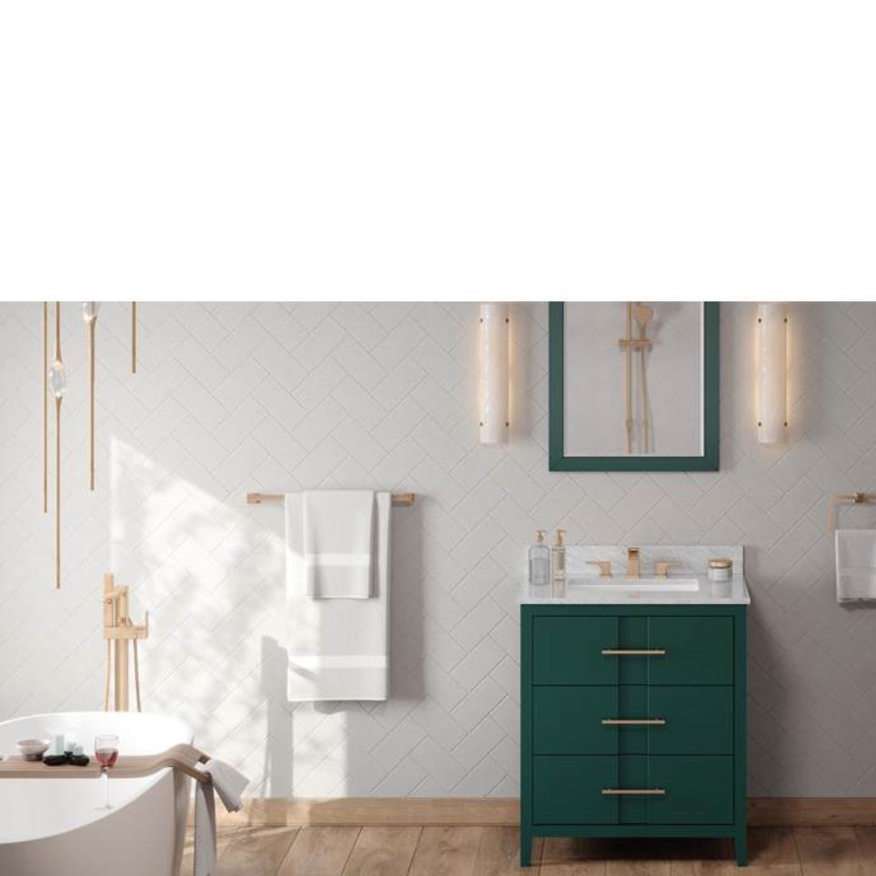 Base with Sink Top Green Green Vanities