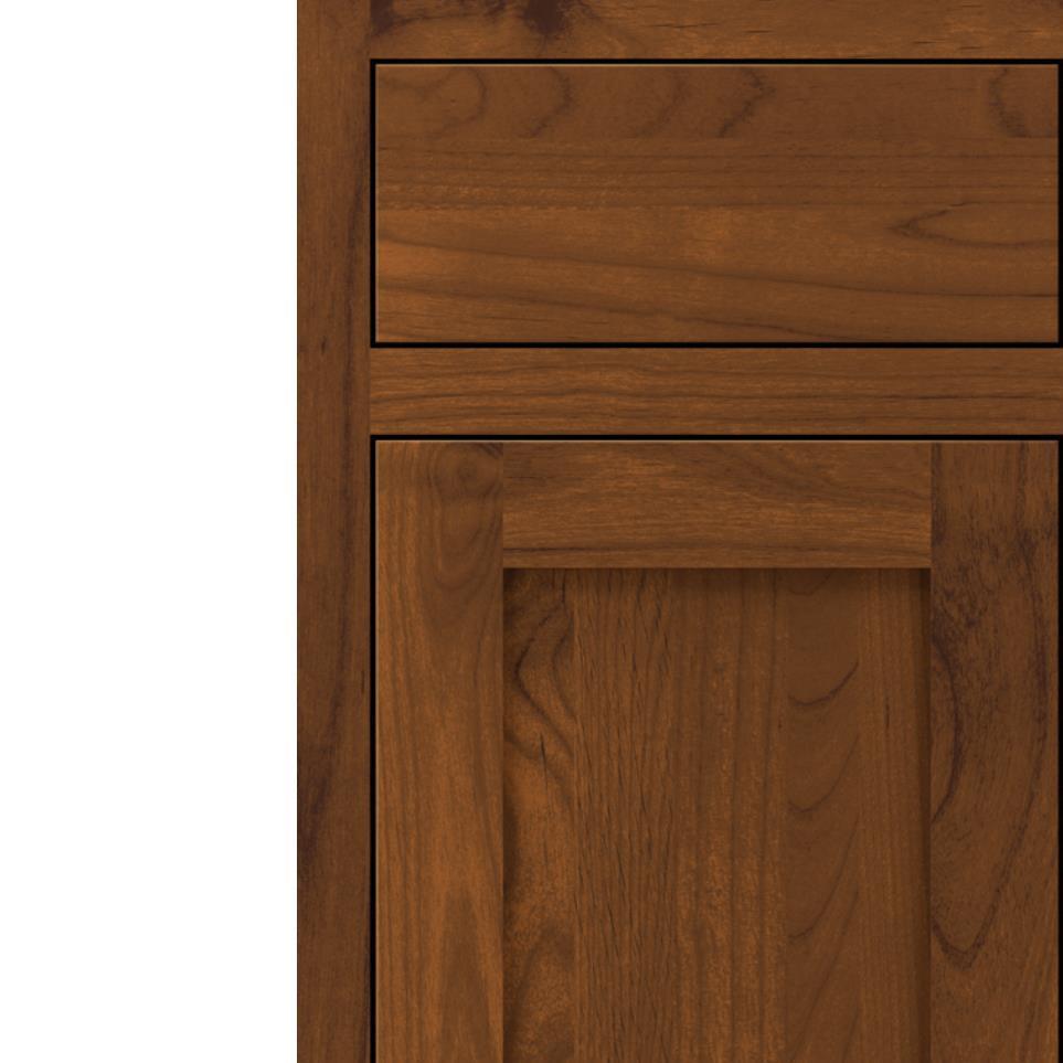 Square Suede Medium Finish Square Cabinets