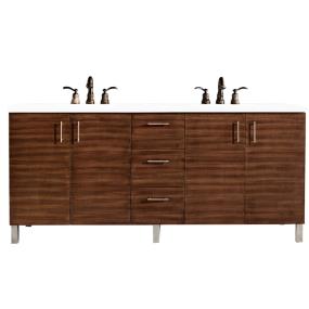 Base with Sink Top Amercian Walnut Dark Finish Vanities