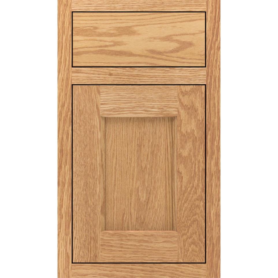 Square Natural Light Finish Square Cabinets