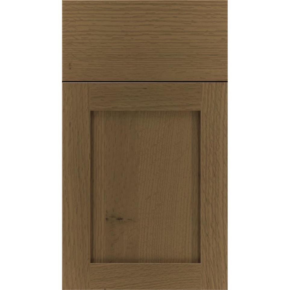 Square Frappe Medium Finish Square Cabinets