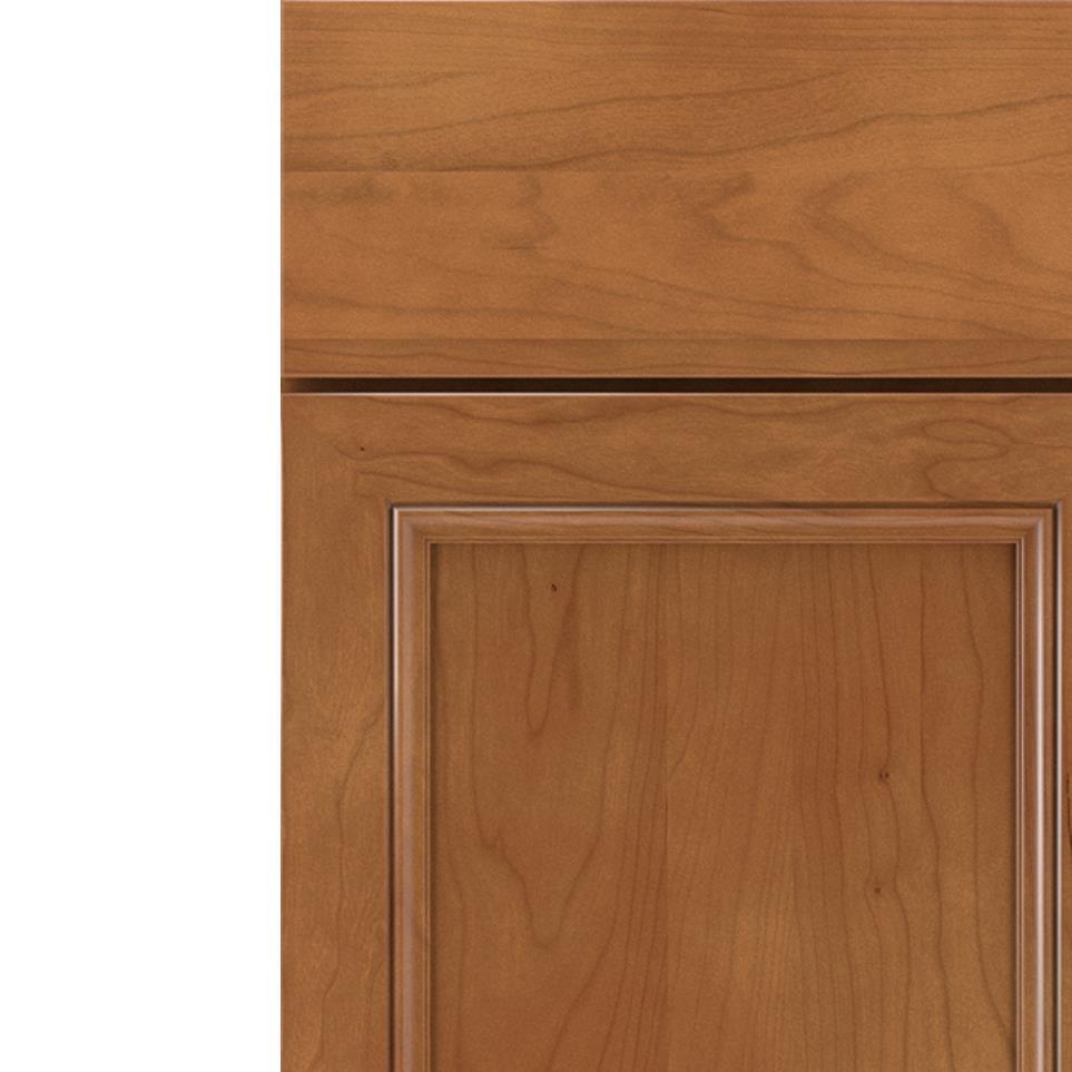 Square Cattail Medium Finish Square Cabinets