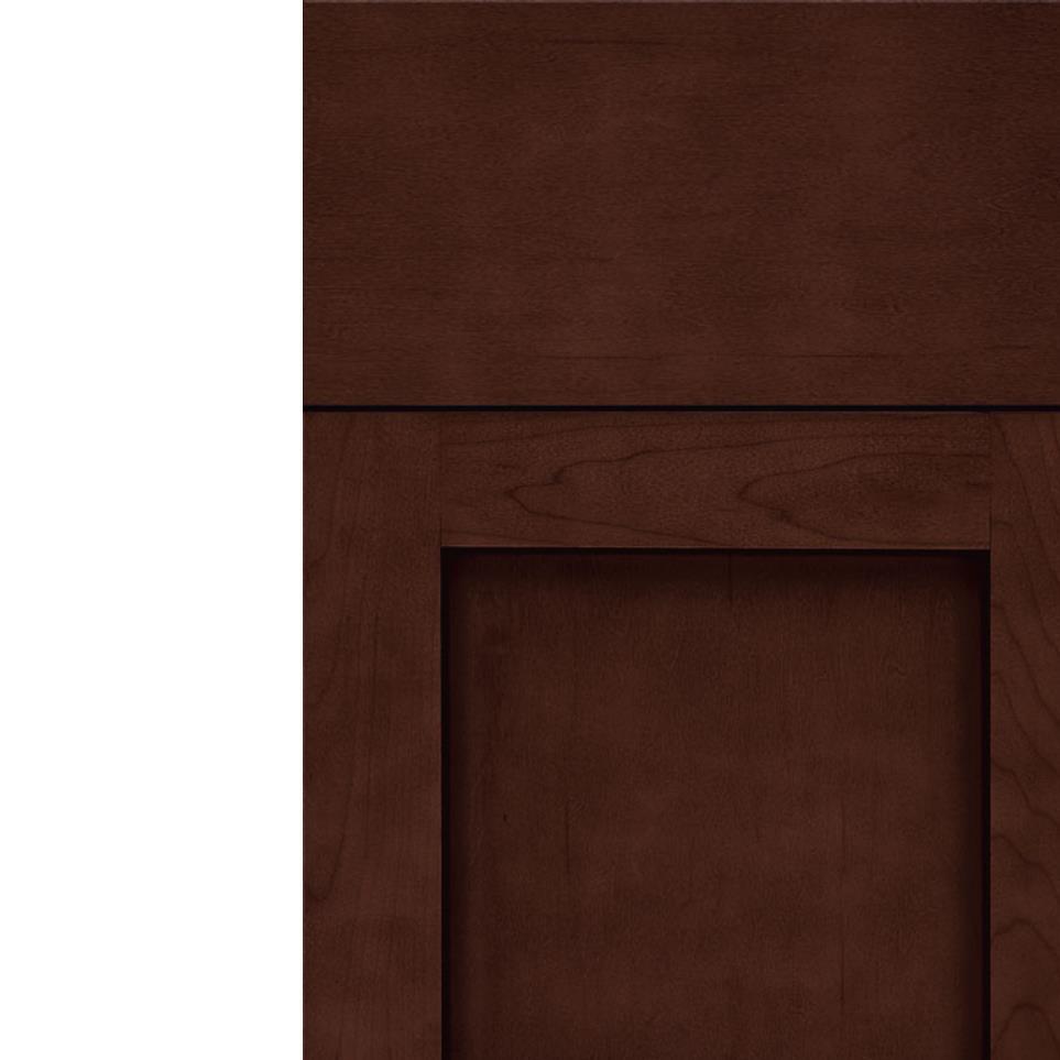 Square Cappuccino Dark Finish Square Cabinets