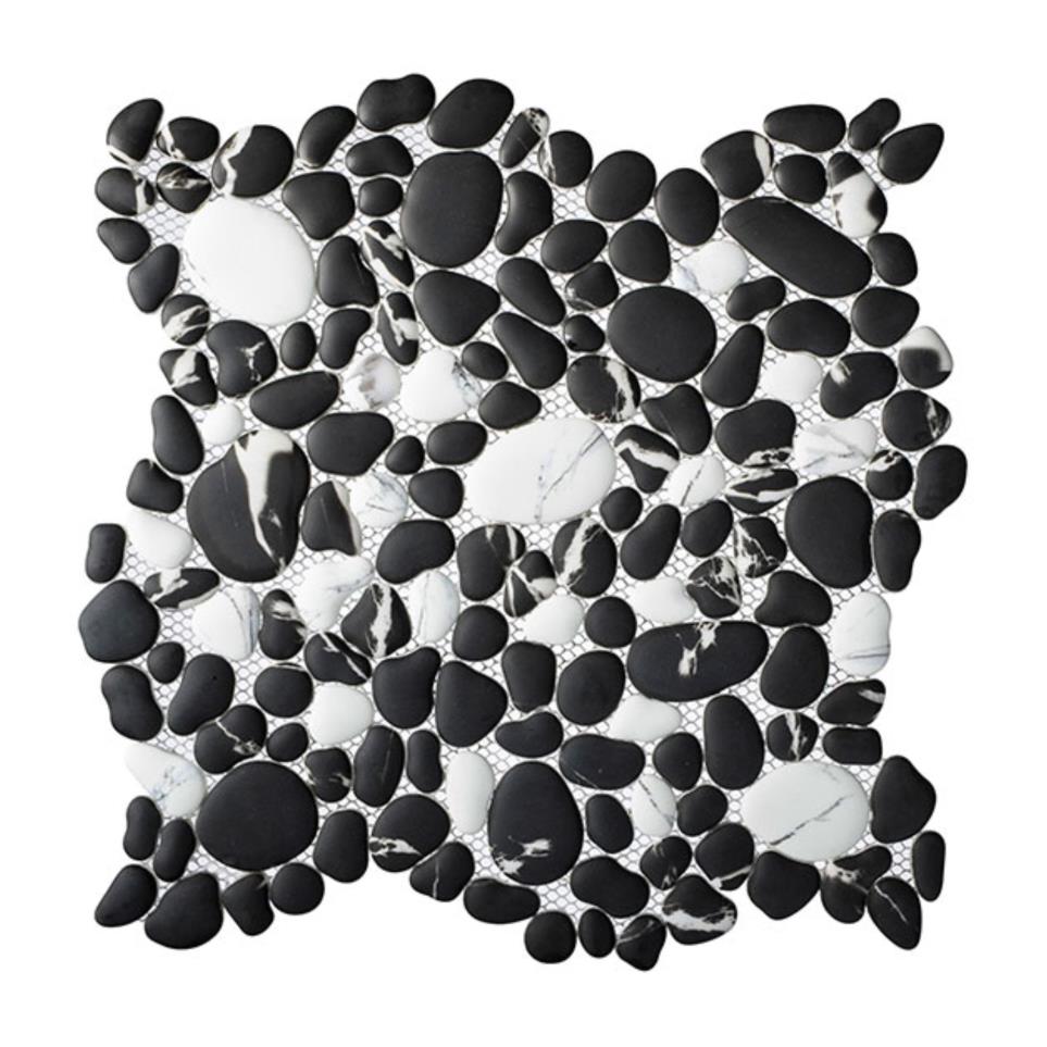 Mosaic Pepper Folia Black Tile