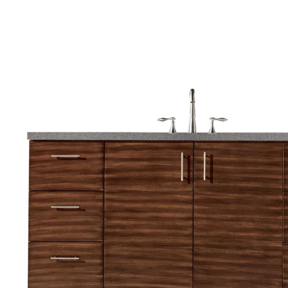 Base with Sink Top American Walnut Medium Finish Vanities