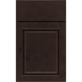 Square Thatch Dark Finish Square Cabinets