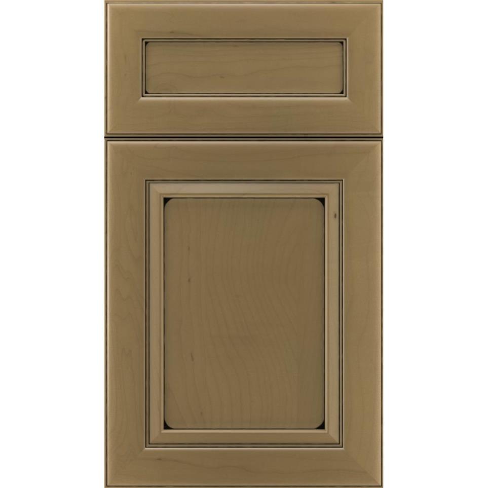 Square Frappe Black Glaze Glaze - Stain Square Cabinets