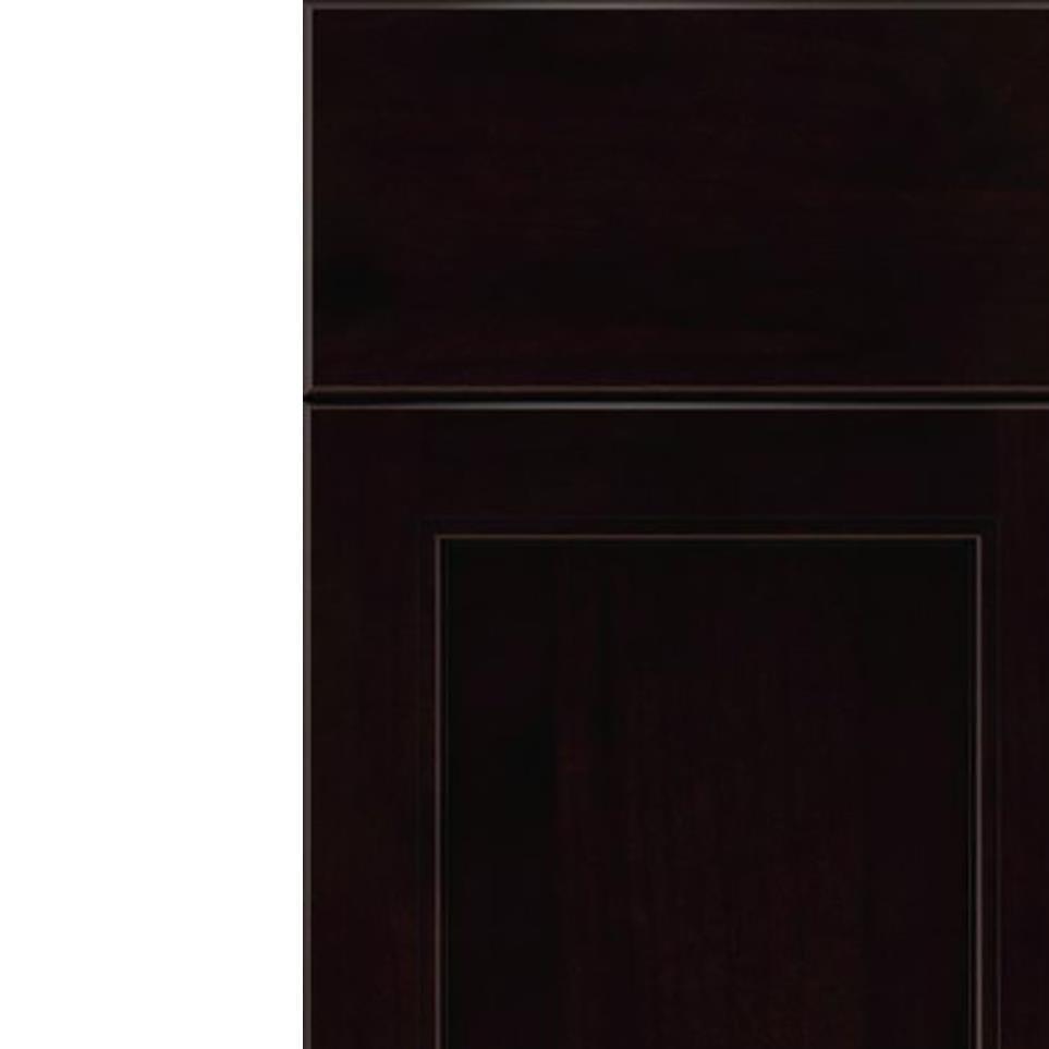 Square Espresso Black Glaze Glaze - Stain Square Cabinets