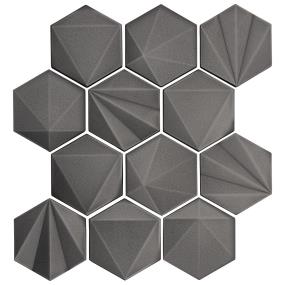 Mosaic Gunmetal Satin Black Tile