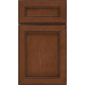 Square Sienna Black Glaze Glaze - Stain Square Cabinets