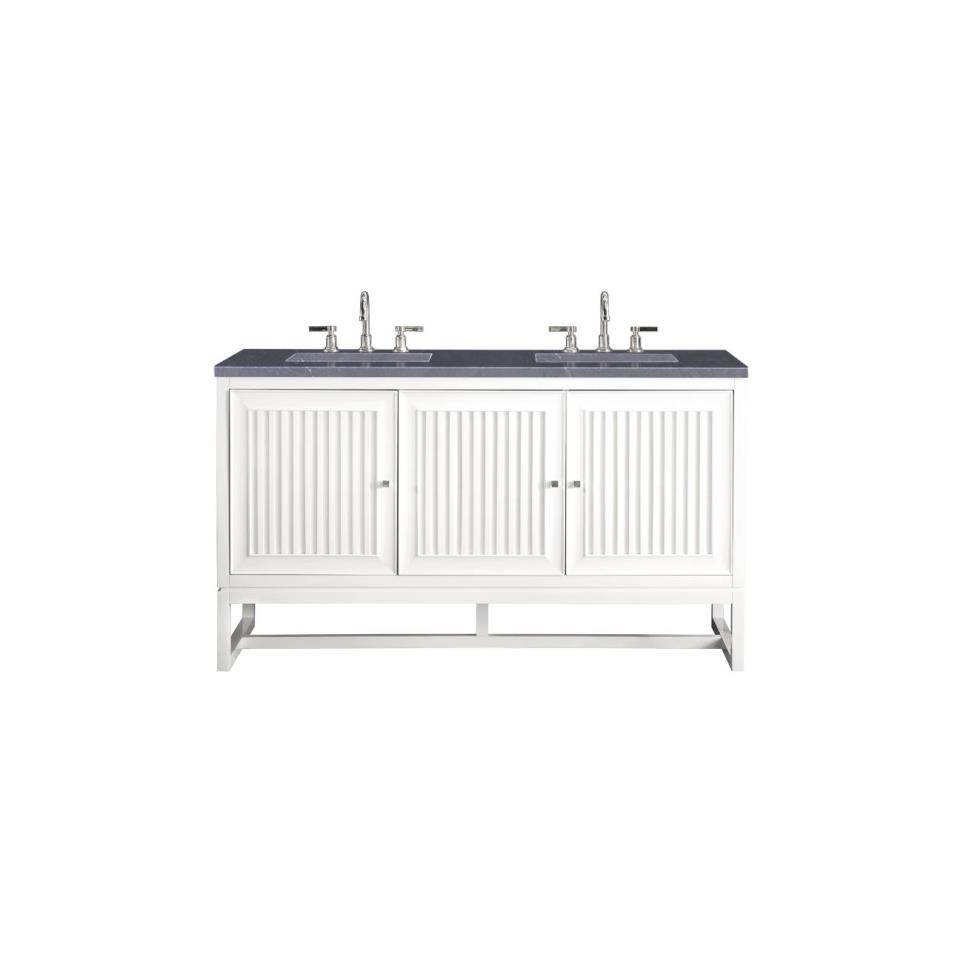 Base with Sink Top Glossy White White Vanities