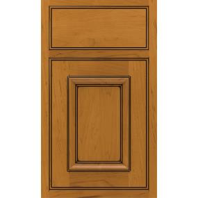 Square Beaded Natural Coffee Medium Finish Square Cabinets