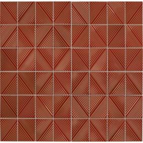 Mosaic Spice Glossy Red Tile