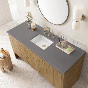 Base with Sink Top Light Oak Light Finish Vanities