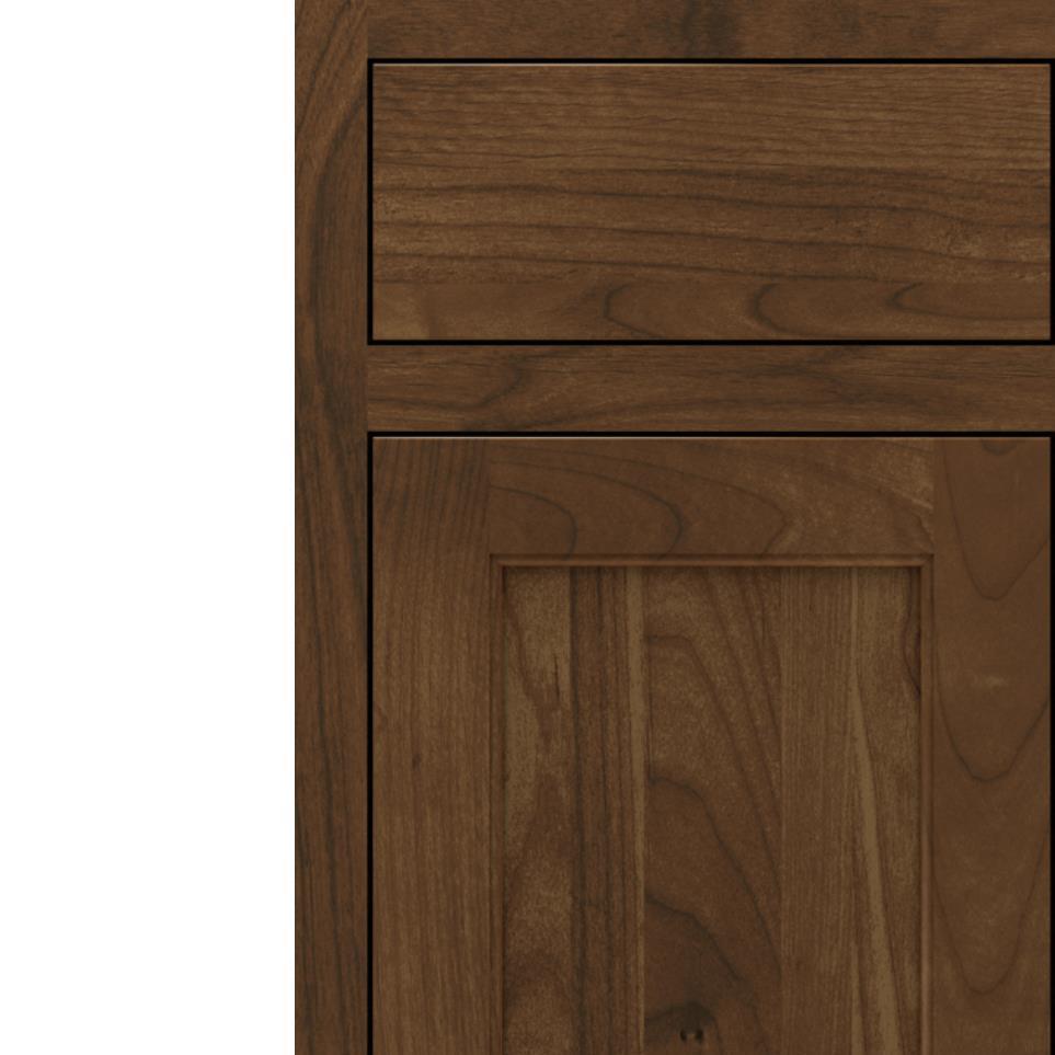 Square Mink Dark Finish Square Cabinets