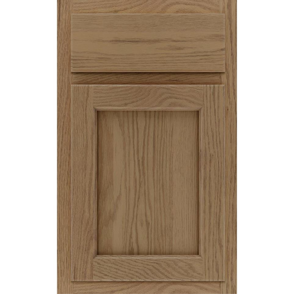 Square Buckskin Medium Finish Square Cabinets