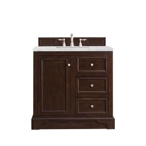 Base with Sink Top Burnished Mahogany Dark Finish Vanities