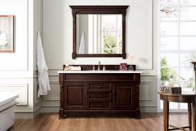 Base with Sink Top Burnished Mahogany Dark Finish Vanities