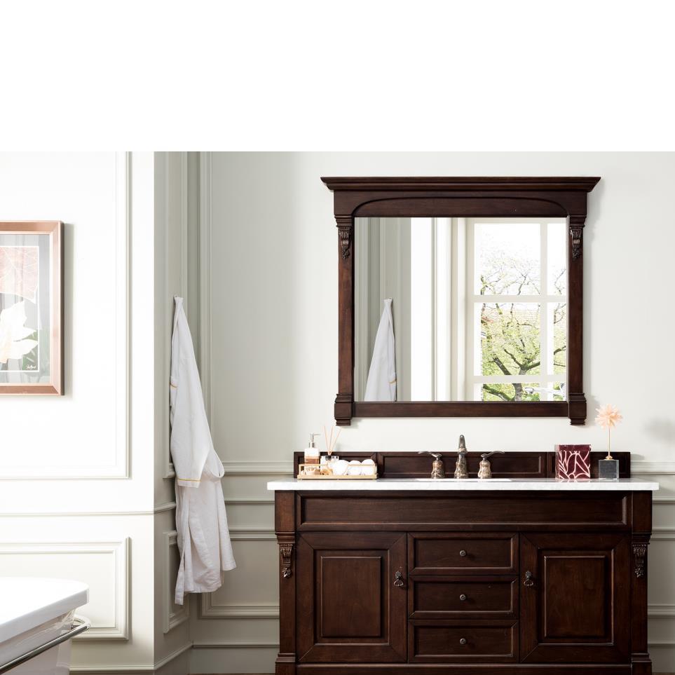 Base with Sink Top Burnished Mahogany Dark Finish Vanities