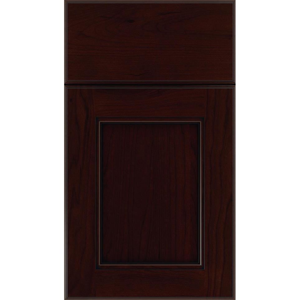Square Cappuccino Black Glaze Glaze - Stain Square Cabinets