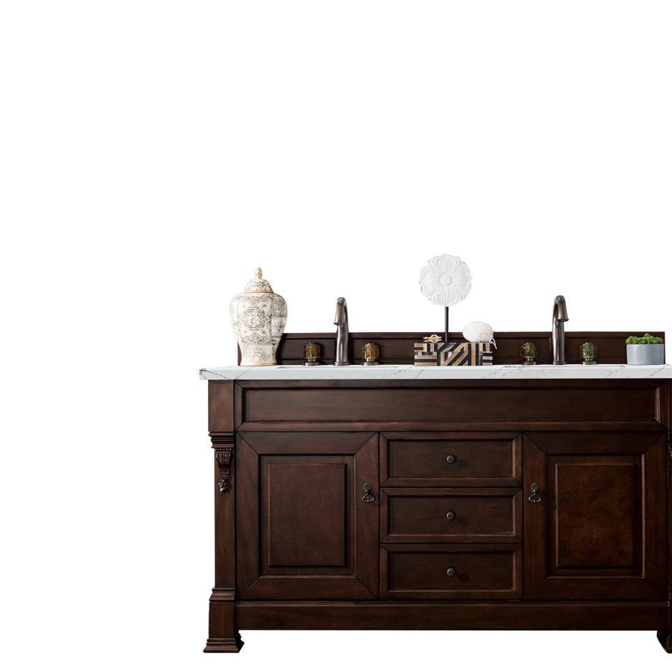 Base with Sink Top Burnished Mahogany Dark Finish Vanities