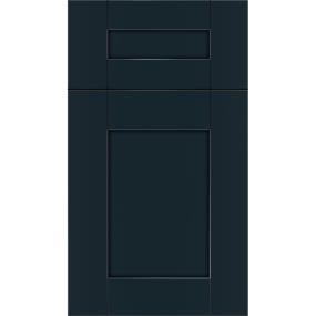 Square Gunmetal Blue Black Glaze Glaze - Stain Square Cabinets