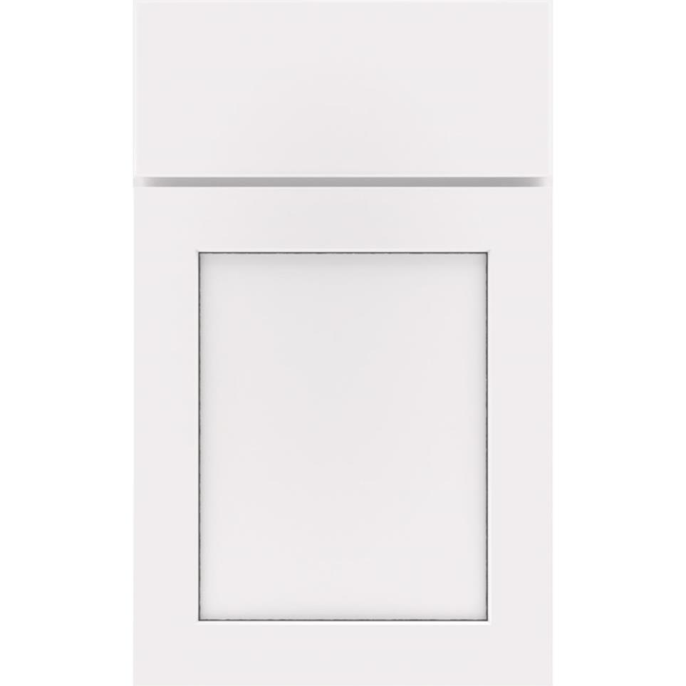 Square White With Grey Stone Detail Glaze - Paint Square Cabinets