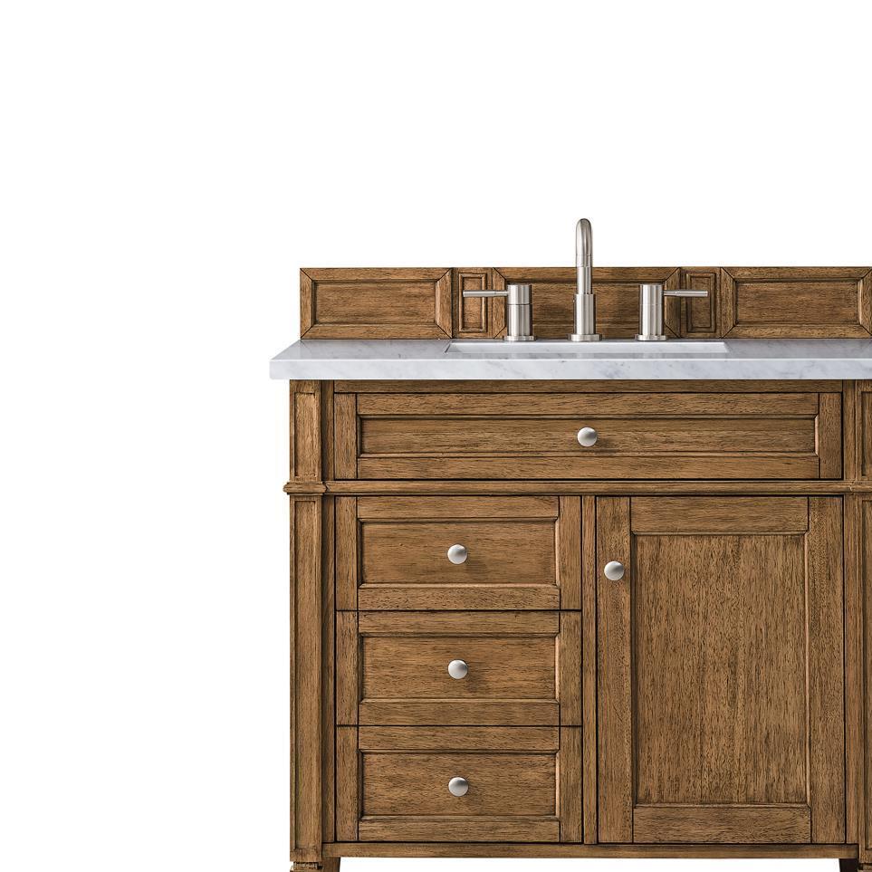 Base with Sink Top Saddle Brown Medium Finish Vanities