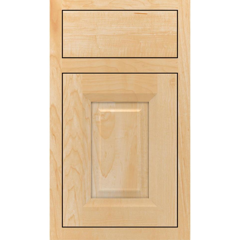 Square Natural Light Finish Square Cabinets