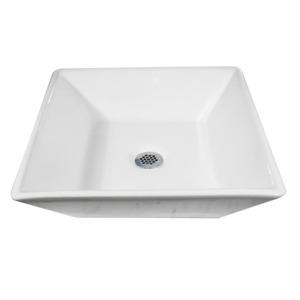 Bath White  Bathroom Sinks