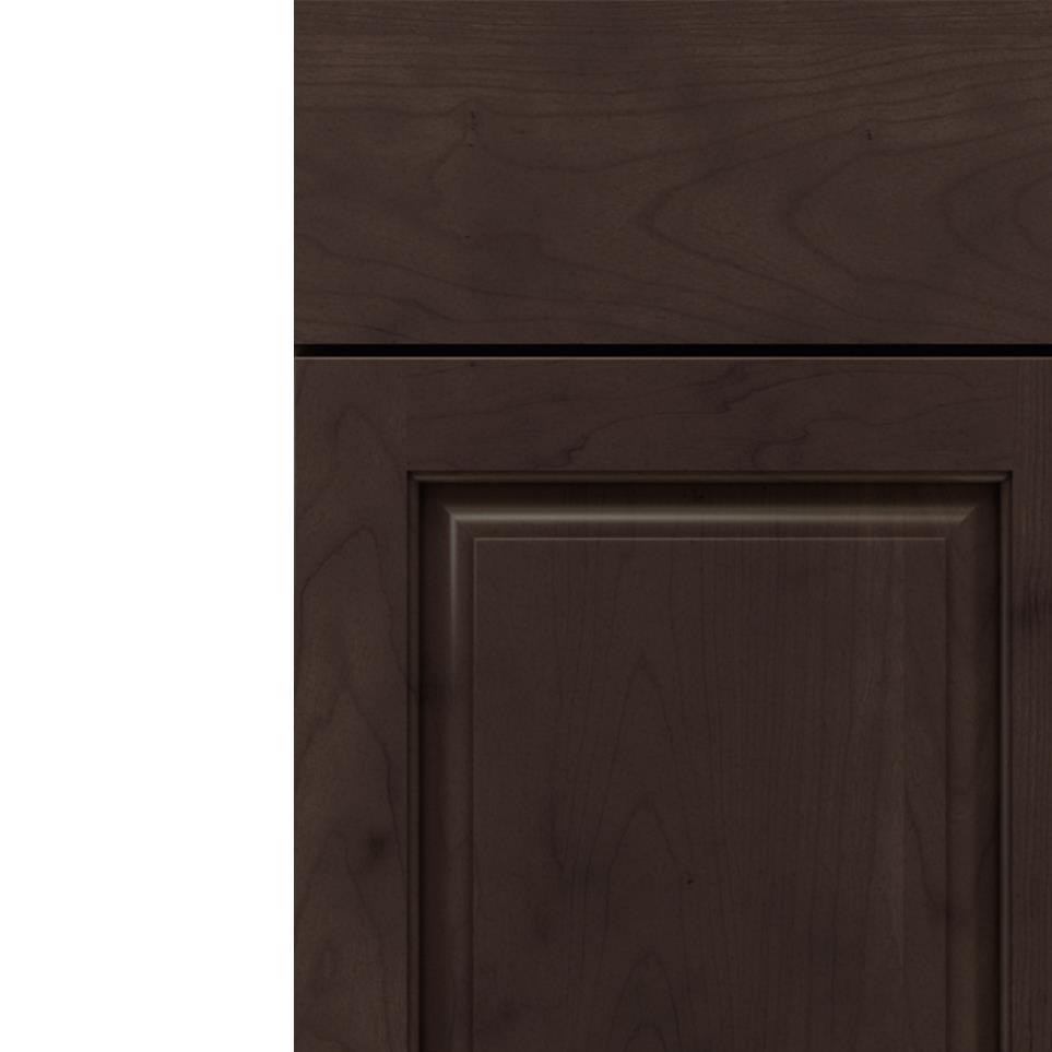 Square Thatch Dark Finish Square Cabinets