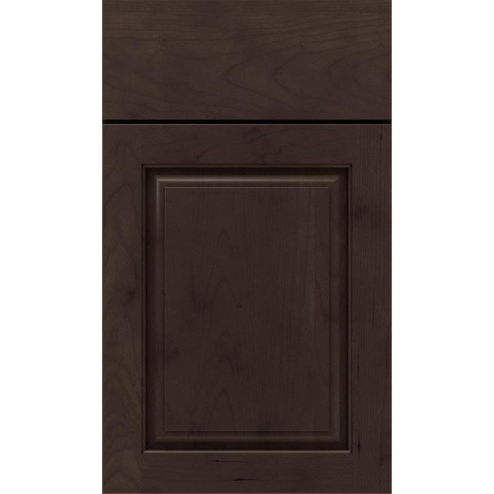 Square Thatch Dark Finish Square Cabinets