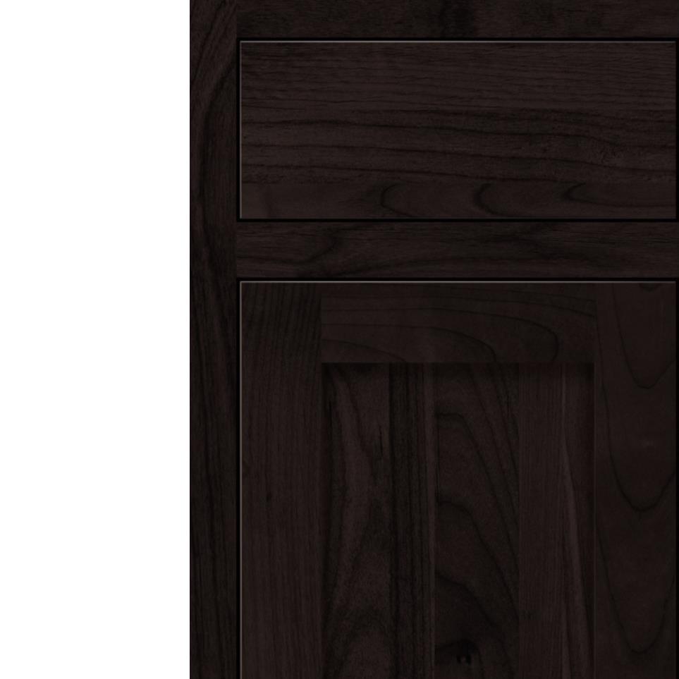 Square Teaberry Dark Finish Square Cabinets