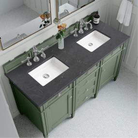 Base with Sink Top Smokey Celadon Green Vanities