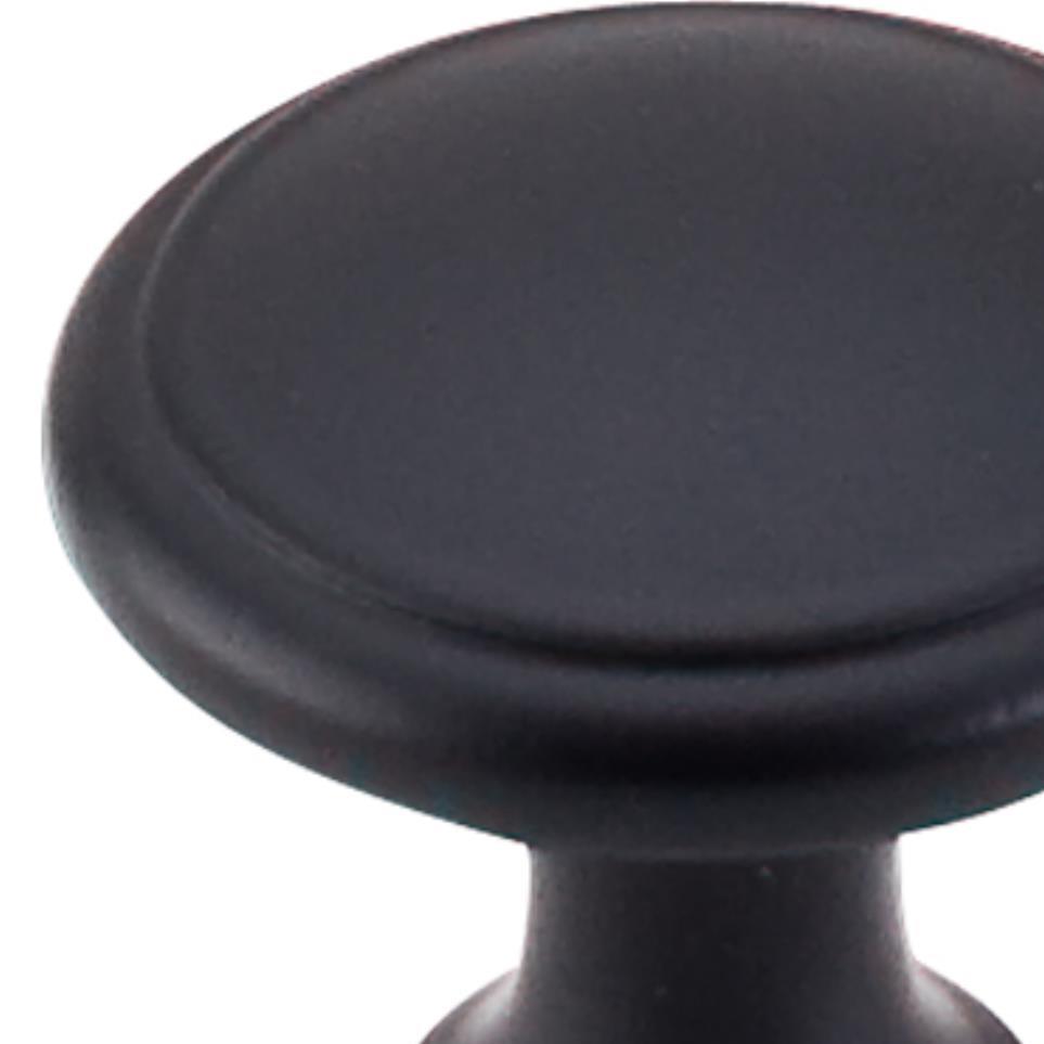 Knob Flat Black Black Knobs