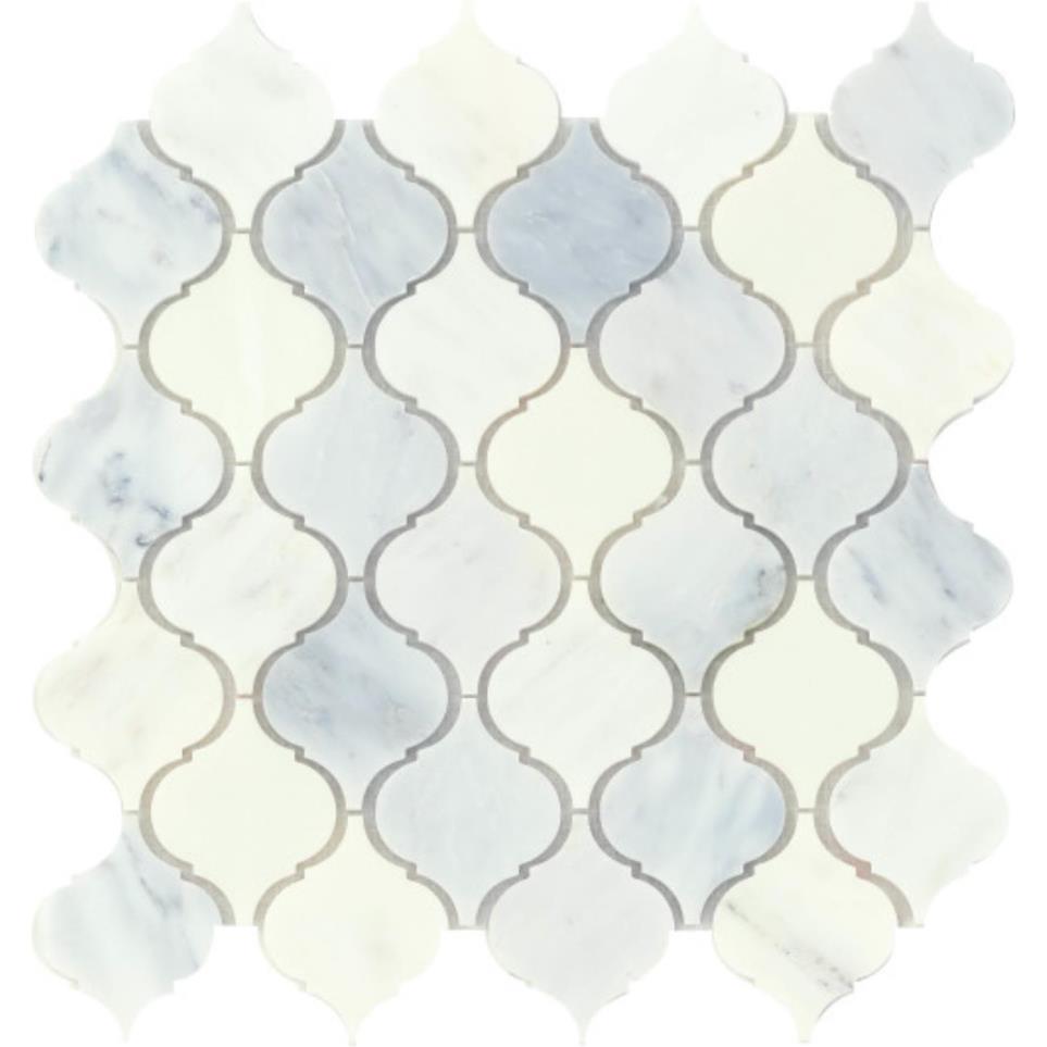 Mosaic Winter Frost White Tile