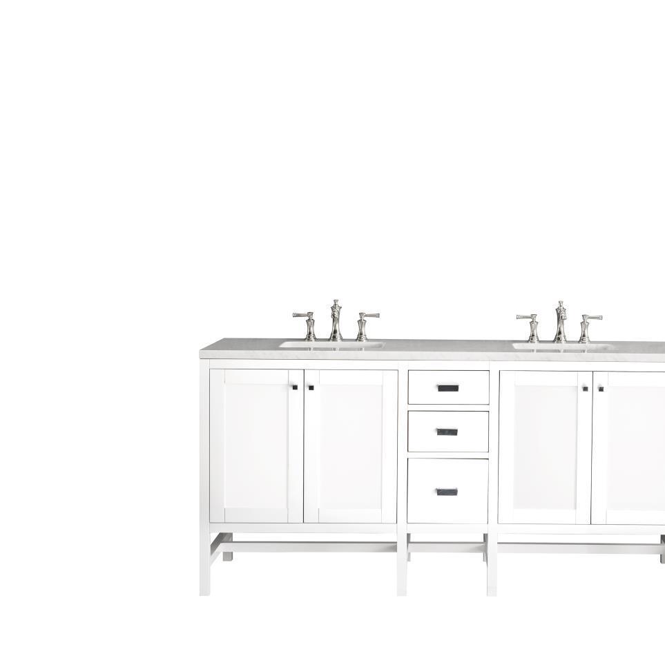 Base with Sink Top Glossy White White Vanities