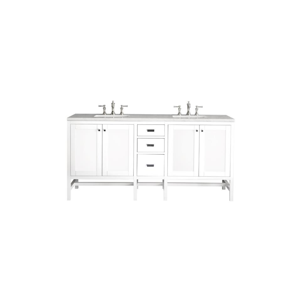 Base with Sink Top Glossy White White Vanities