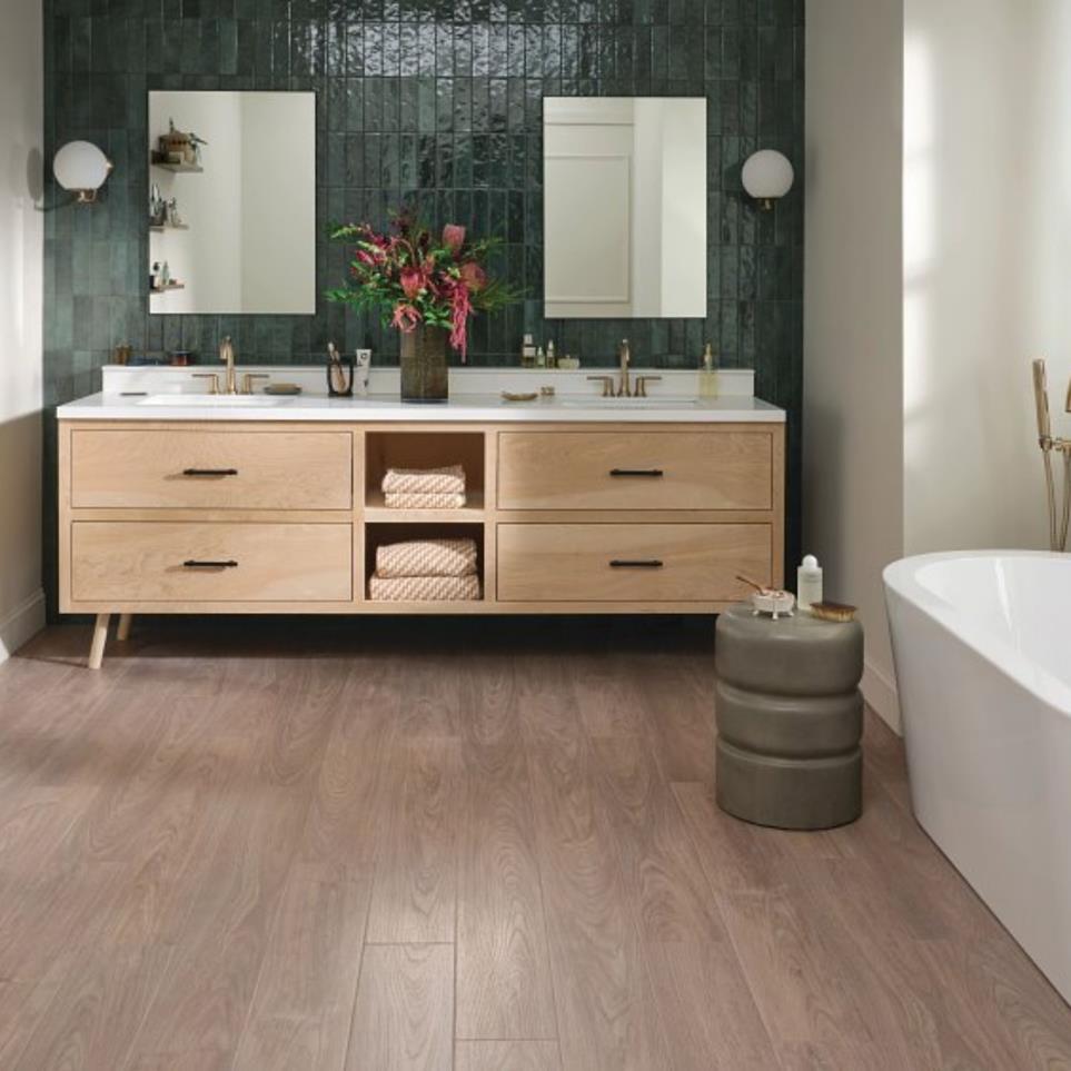 Plank Feather Walnut Medium Finish Vinyl