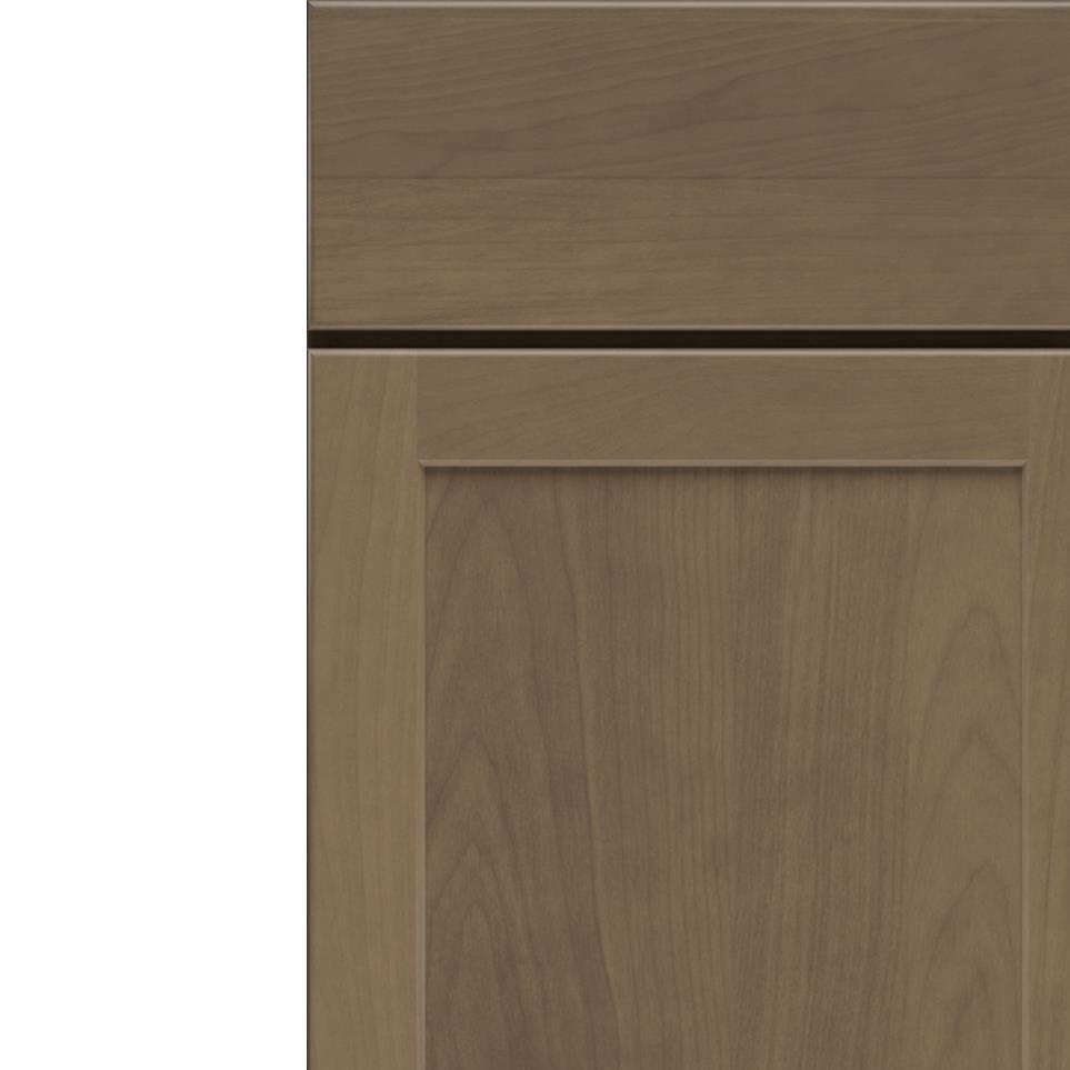 Square Burlap Medium Finish Square Cabinets